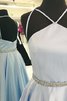 Sencillo Vestido de Noche de Escote halter de Cremallera de Sin mangas - 2