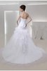 Abito da Sposa Sirena Senza Maniche Cuore Coda A Strascico Cappella Allacciato - 2