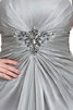 Abito da sera tubino a terra in stain elastico adorabile in chiffon cerniera - 7