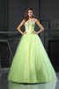 Robe de quinceanera longue fermeutre eclair de mode de bal jusqu'au sol manche nulle - 1