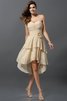 Prinzessin Ärmelloses Empire Taille Kurzes Rocklänge-asymmetrisches Brautjungfernkleid - 6