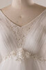 Robe de mariée frappant v encolure en satin lache spécial - 5