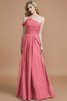 A-Linie Ein Schulterfreies Prinzessin Bodenlanges Brautjungfernkleid aus Chiffon - 32