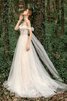 Halle Garten Charmant Glamouröses Brautkleid mit Knöpfen - 4