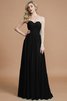 Herz-Ausschnitt Chiffon Ärmelloses Normale Taille Brautjungfernkleid mit hoher Tailler - 8