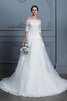 Robe de mariée d'epaule ajourée frappant en 1/2 manche balancement romantique - 3