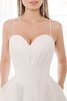 Satin Verlockend Ärmelloses A-Line Wadenlanges Brautkleid - 4