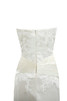 Natürliche Taile swing bodenlanges schick einfaches Brautkleid mit Rücken Schnürung - 7