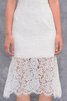 Robe de mariée simple nature jusqu'au mollet collant haut bas - 3
