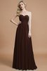 Herz-Ausschnitt Chiffon Ärmelloses Normale Taille Brautjungfernkleid mit hoher Tailler - 12