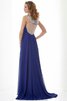 Robe de bal longue avec perle avec chiffon bandouliere spaghetti grandes bretelles - 2