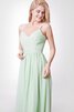 Plissiertes Chiffon V-Ausschnitt bezauberndes einfaches bodenlanges Brautjungfernkleid - 5