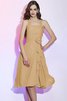 Prinzessin Plissiertes Chiffon A-Line Knielanges Brautjungfernkleid - 11