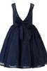 Natürliche Taile A Linie Prinzessin Ärmelloses Blumenmädchenkleid mit Bordüre - 2