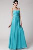 Robe demoiselle d'honneur plissage longue au drapée fermeutre eclair de fourreau - 3
