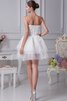 Robe douce seize courte manche nulle ligne a appliques en tulle - 8