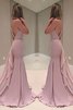 Robe de soirée de lotus avec chiffon de sirène élégant naturel - 2