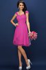 Abito da Damigella in Chiffon con Piega Conotta A-Line Principessa - 10