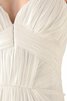 Empire Ärmellos drapiertes informelles Brautkleid mit Reißverschluss mit offenen Rücken - 4