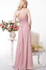 Moderno Vestido de Dama de Honor en Gasa de Abalorio de Hasta el suelo de Largo - 2