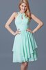 Ärmelloses A-Linie Chiffon prächtiges knielanges Brautjungfernkleid - 5