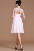 Chiffon A Linie Normale Taille Herz-Ausschnitt Mini Brautjungfernkleid - 35