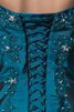 Robe de quinceanera de mode de bal ample avec lacets decoration en fleur bandouliere spaghetti - 8