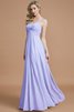 Robe demoiselle d'honneur avec zip jusqu'au sol manche nulle avec chiffon ruché - 23