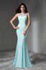 Normale Taille Perlenbesetztes Meerjungfrau Sweep train Attraktives Ballkleid - 1