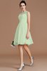Chiffon A Linie Normale Taille Herz-Ausschnitt Mini Brautjungfernkleid - 31