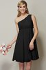 Normale Taille Prinzessin Ein Schulterfreies Knielanges Kurzes Brautjungfernkleid - 2