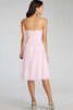Robe demoiselle d'honneur courte ruché croisade de bustier en chiffon - 21