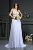 Prinzessin Reißverschluss Perlenbesetztes Vintage Gericht Schleppe Brautkleid - 1