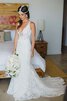 Robe de mariée sexy mode romantique a plage de traîne mi-longue - 1