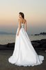 Seeküste Prinzessin A-Line Perlenbesetztes Anständiges Brautkleid - 2