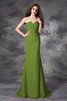 Robe demoiselle d'honneur longue naturel de sirène avec chiffon ruché - 14