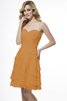 Reißverschluss Herz-Ausschnitt Normale Taille Chiffon Prinzessin Brautjungfernkleid - 22