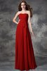 Normale Taille A-Line Chiffon Bodenlanges Anständiges Brautjungfernkleid - 23