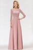 Robe de bal avec chiffon accrocheur avec ruban romantique longue - 1