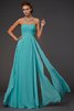 Plissiertes Normale Taille Ärmelloses A-Linie Ballkleid aus Chiffon - 1