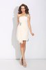 Normale Taille Ärmelloses Chiffon Sexy Mini Cocktailkleid - 4