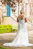 Abito da Sposa con Ricamo in Chiffon a Sala A Terra con Piega Formale - 2