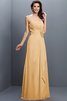 Vestido de Dama de Honor de Imperio Cintura de Flores de Hasta el suelo - 12