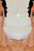 Meerjungfrau Herz-Ausschnitt Gericht Schleppe trägerlos sexy Ballkleid ohne Ärmeln - 2