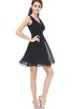Robe douce seize simple ruché en chiffon de lotus avec zip - 4