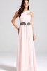 Moderno Vestido de Dama de Honor de Corte-A en Gasa de Largo de Un sólo hombro - 3