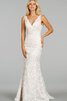 Elegante Vestido de Novia de Corte Recto de Hasta el suelo de Playa - 1