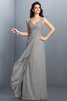 Robe demoiselle d'honneur longue plissage ligne a avec chiffon grandes bretelles - 27