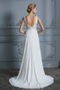 Robe de mariée avec zip voyant de col en v romantique facile - 2