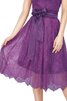 Vestido de 15 años de Corte-A en Encaje de Lazos de Hasta la Rodilla con Cintas - 3